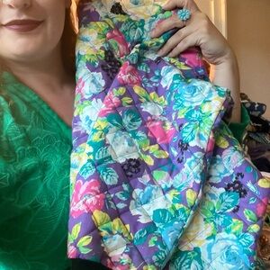 Cotton Floral Bomber Floral Vintage